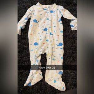 Angel Dear Blue and Yellow Footies One Piece